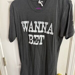 WANNA BET Gray Graphic T-Shirt